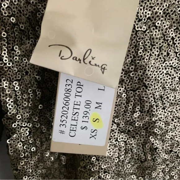 NWT Darling  Celeste Sequin Top - Picture 6 of 8